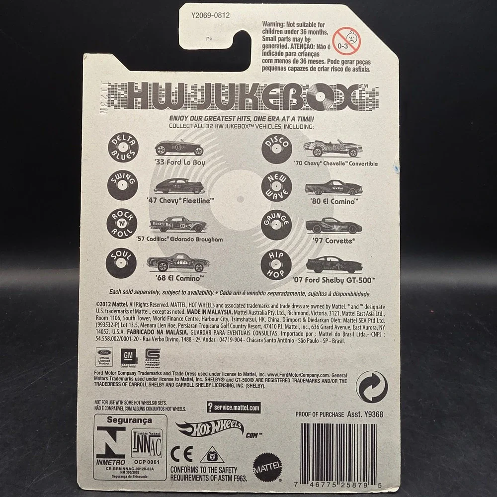 Hot Wheels '68 El Camino Soul Jukebox Series Blue Psychedelic